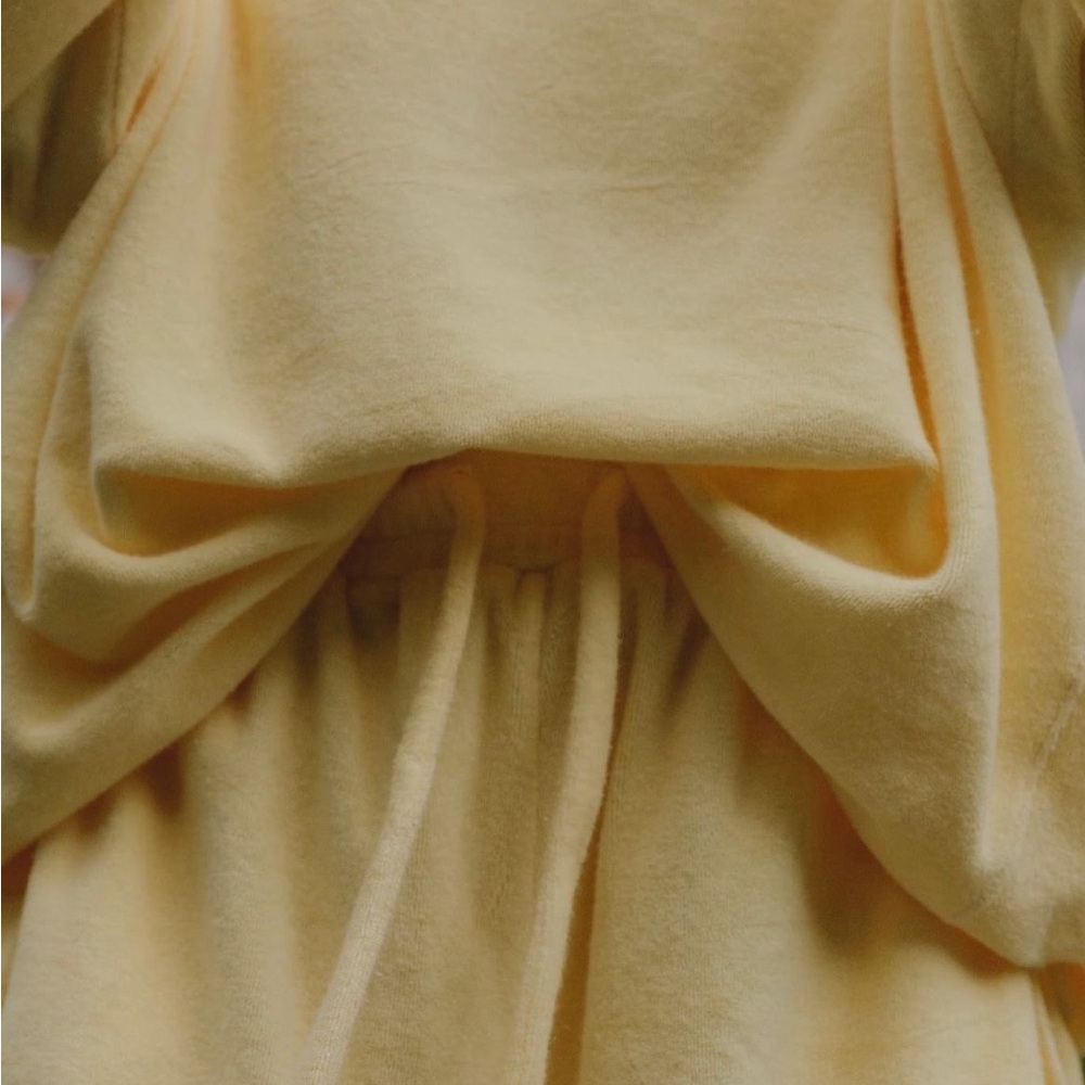 Daily drills butter yellow terry sweatshirt